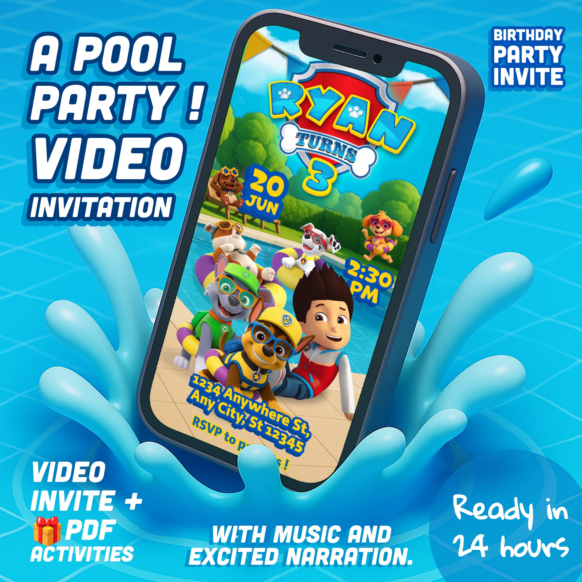 Paw Patrol Pool Party